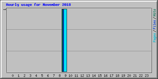 Hourly usage for November 2018