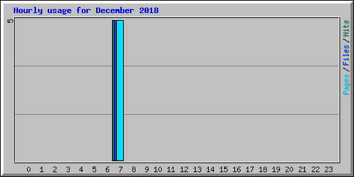 Hourly usage for December 2018